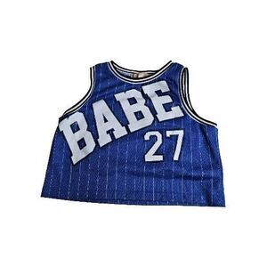 Y2K Babe 27 Jersey - Size Small - Retro Crop Top